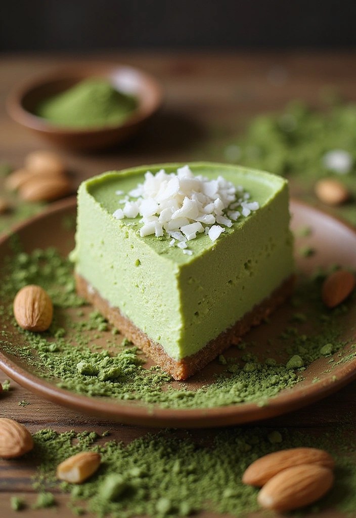Hot Girl Earth Day: 10 Vegan Recipes That Are Good for You and the Planet - 3. Coconut-Matcha 'Cheesecake'