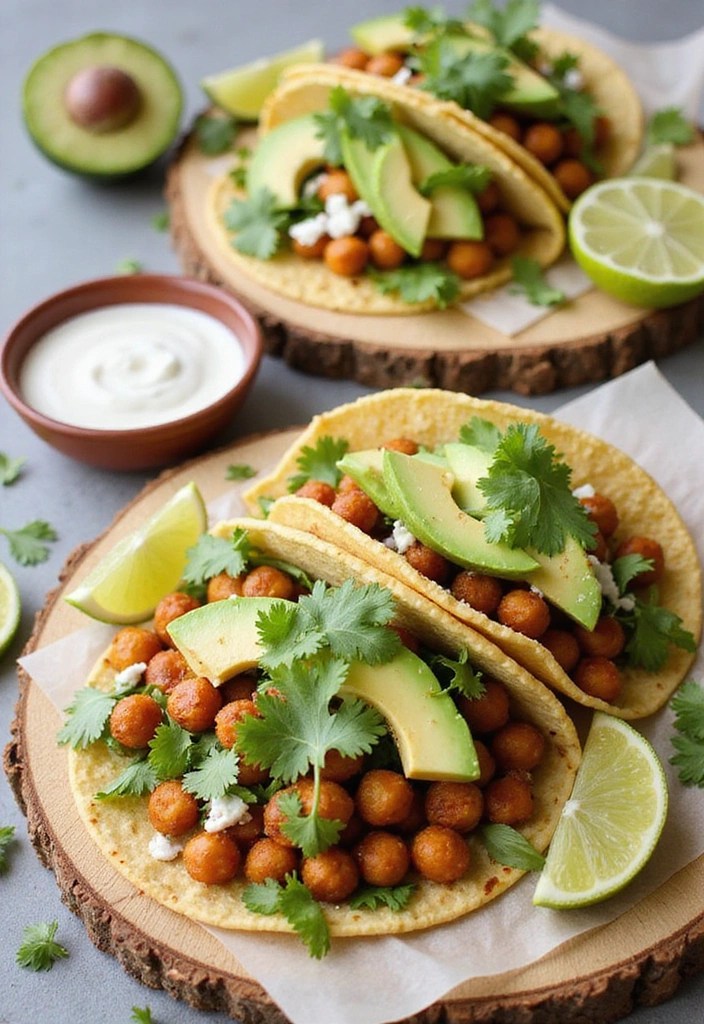 Hot Girl Earth Day: 10 Vegan Recipes That Are Good for You and the Planet - 4. Spicy Chickpea Tacos