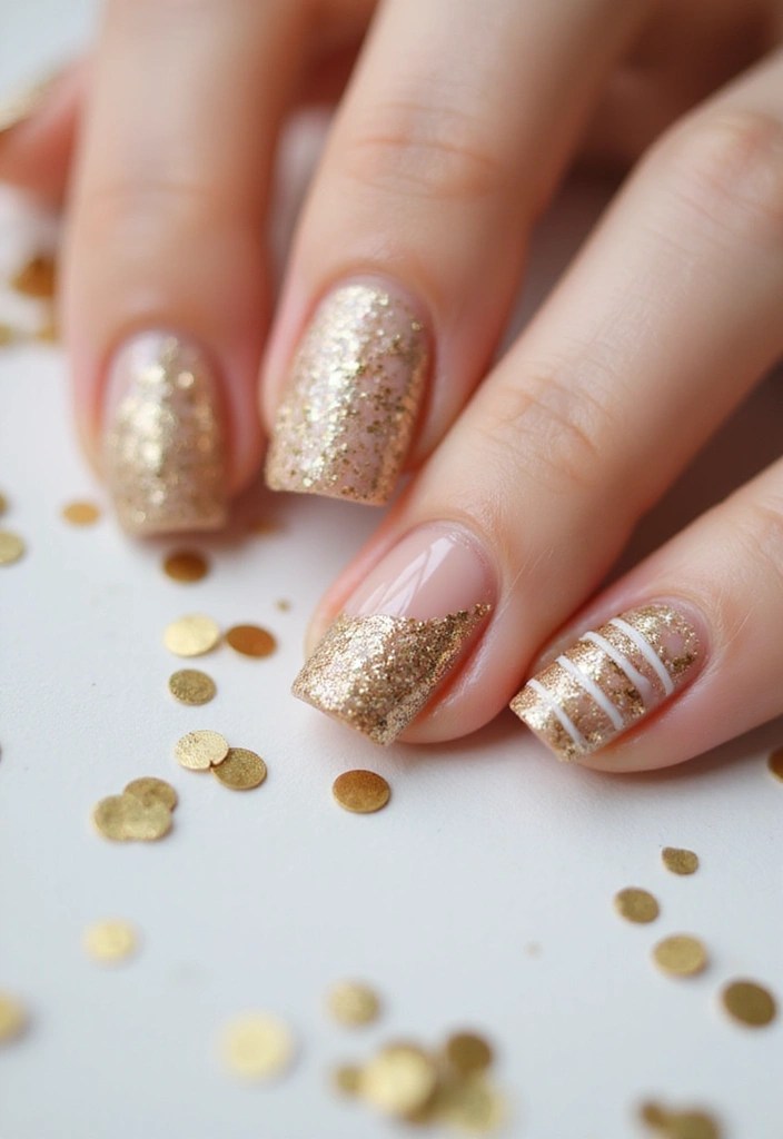 Nail Game in Full Bloom: 11 2025 Baddie-Approved Spring Mani Inspo - 3. Sun-Kissed Sparkle