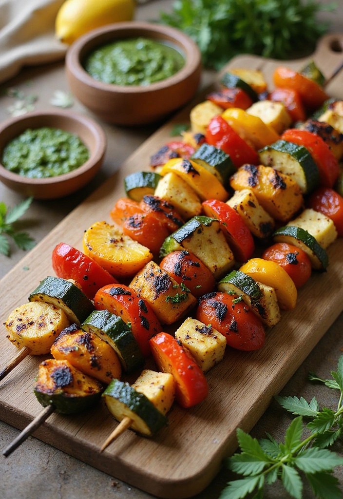 Sundress Season, but Make It Plant-Based: 12 Vegan Picnic Snacks That Hit - 5. Grilled Veggie Skewers