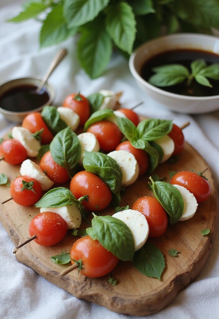 Sundress Season, but Make It Plant-Based: 12 Vegan Picnic Snacks That Hit - 7. Caprese Skewers