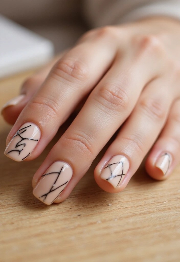 10 Almond Nail Designs That Will Make You Want to Book Your Next Manicure This Summer ASAP! - 6. Minimalist Lines