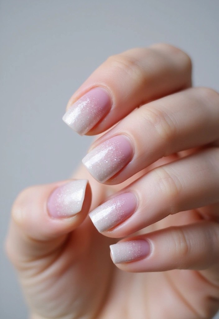 10 Enchanting Fairy Inspired Nails That Will Transport You to a Magical Realm! - 8. Fae Glitter Ombre