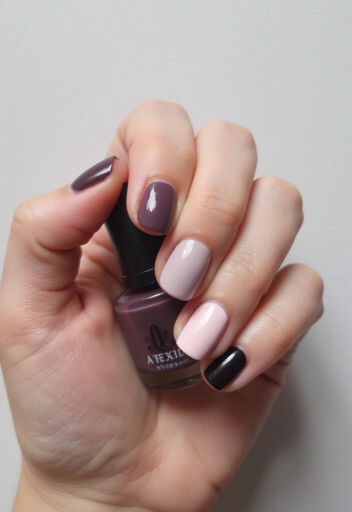 10 Minimalist Summer Nail Aesthetics for a Chic Look (Less Is Definitely More!) - 4. Monochrome Madness