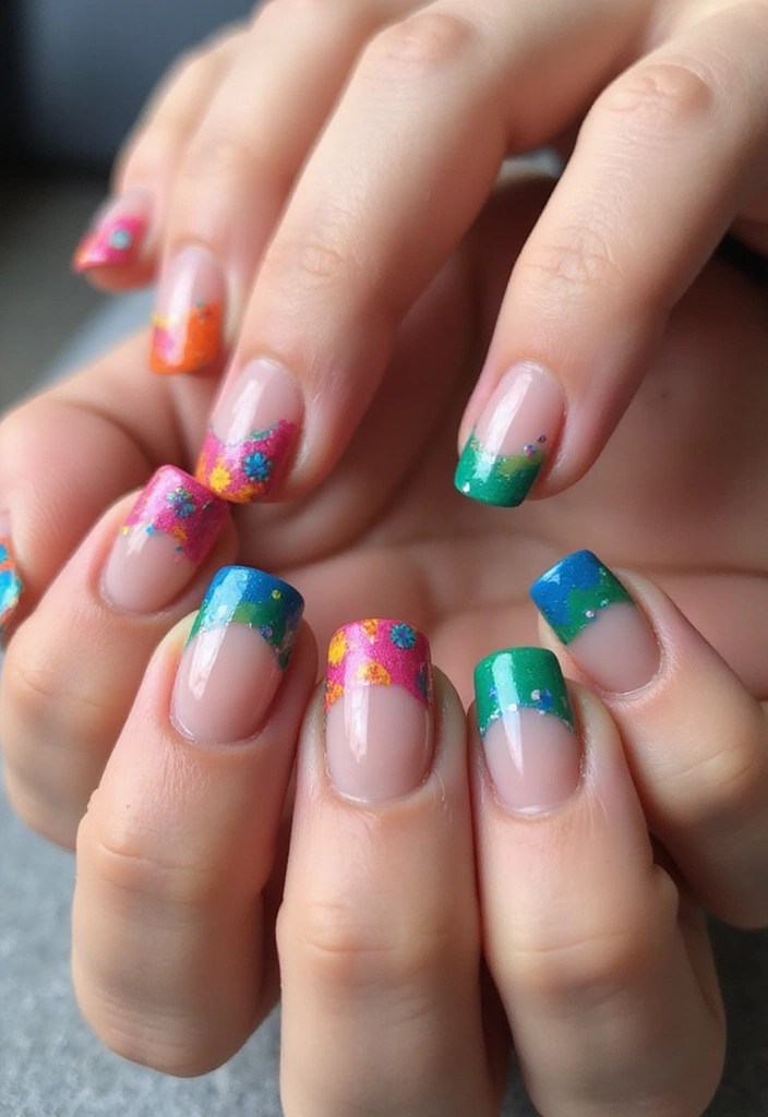 10 Simple Edgy Nails That'll Make You Stand Out Instantly! - 3. Funky French Tips