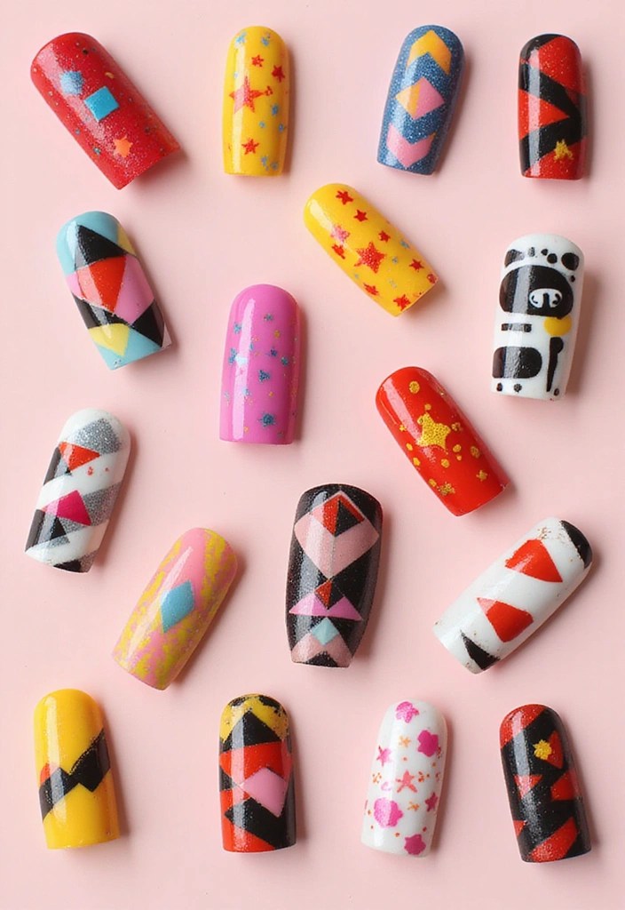 10 Simple Edgy Nails That'll Make You Stand Out Instantly! - 9. Geometric Shapes