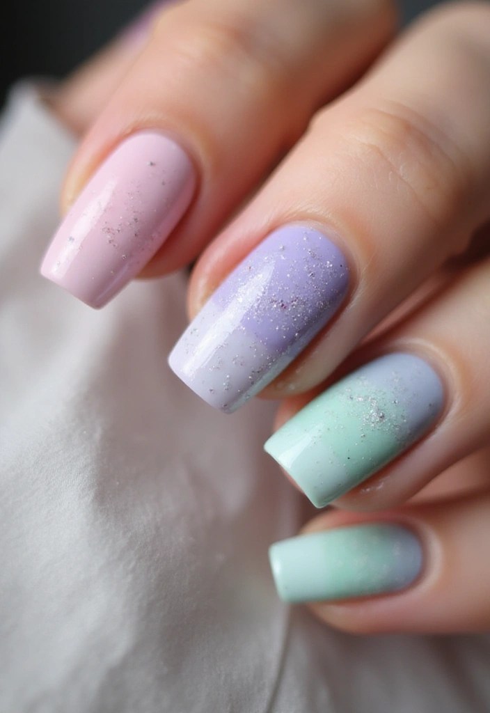 10 Stunning Short Aura Nails That Will Elevate Your Style Game Instantly! - 1. Dreamy Pastel Aura