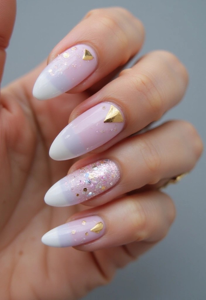10 Stunning Short Aura Nails That Will Elevate Your Style Game Instantly! - 8. Metallic Edge