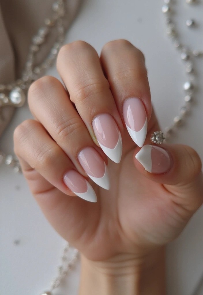 10 Stunning Stiletto Acrylic Nail Designs That Will Turn Heads! - 5. Classic French Twist