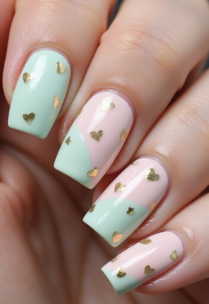 12 Adorable Tinkerbell Nail Inspirations for a Playful Touch! - 7. Pixie Heart Beats