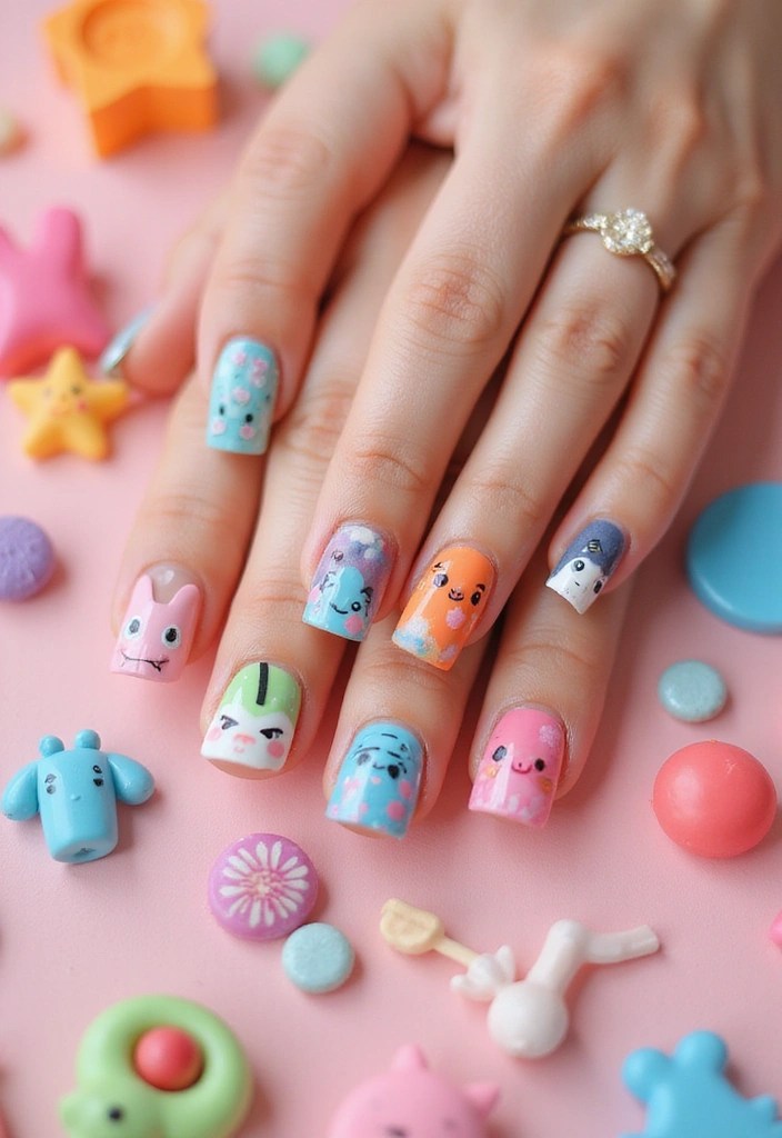 12 Summer Nail Art Trends You Absolutely Must Try (Number 7 Will Blow Your Mind!) - 10. Whimsical Wonders