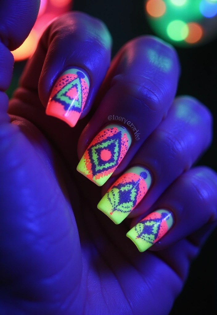 12 Summer Nail Art Trends You Absolutely Must Try (Number 7 Will Blow Your Mind!) - 3. Neon Nights