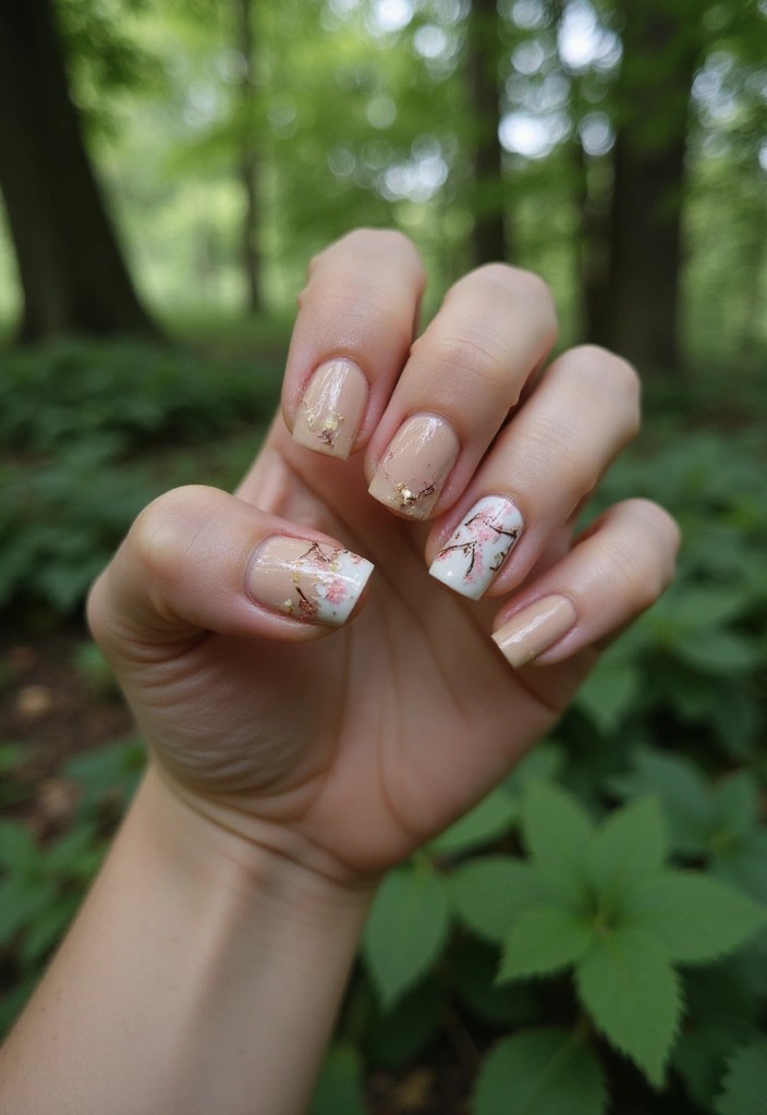 13 Forest Fairy Nail Designs That Feel Straight Out of an Enchanted Woods - 13. Nature’s Whispers