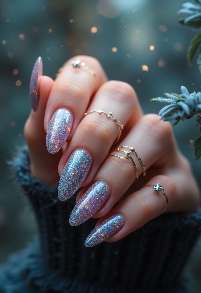 13 Forest Fairy Nail Designs That Feel Straight Out of an Enchanted Woods - 2. Glimmering Fairy Dust