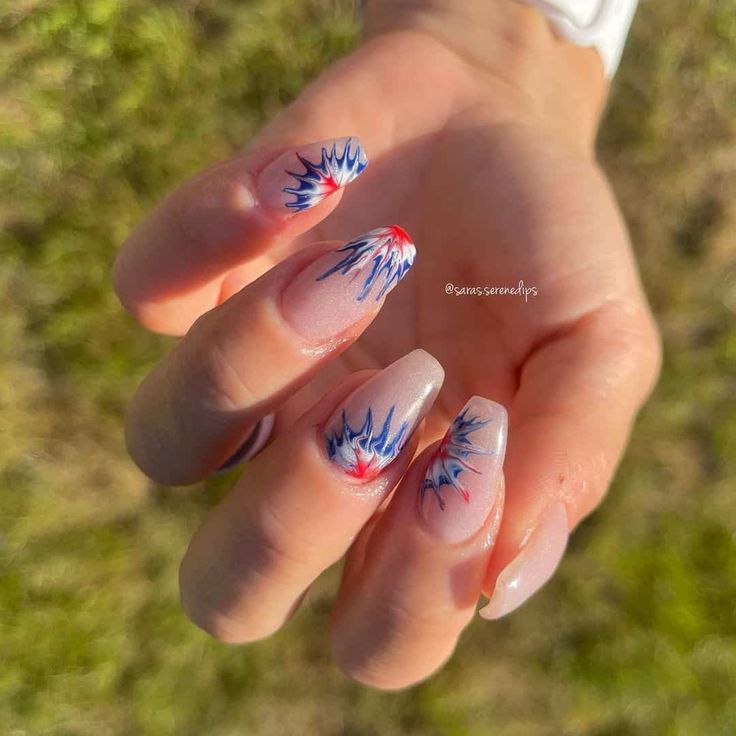 13 Subtle Fourth of July Nails That'll Make You the Star of the Celebration! - 2. Subtle Stars on a Classic White Base