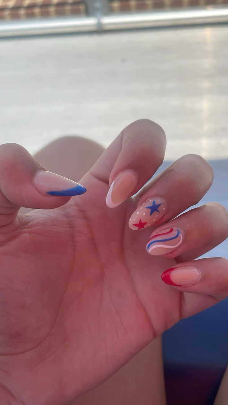 13 Subtle Fourth of July Nails That'll Make You the Star of the Celebration! - 9. Sparkling Red Tips