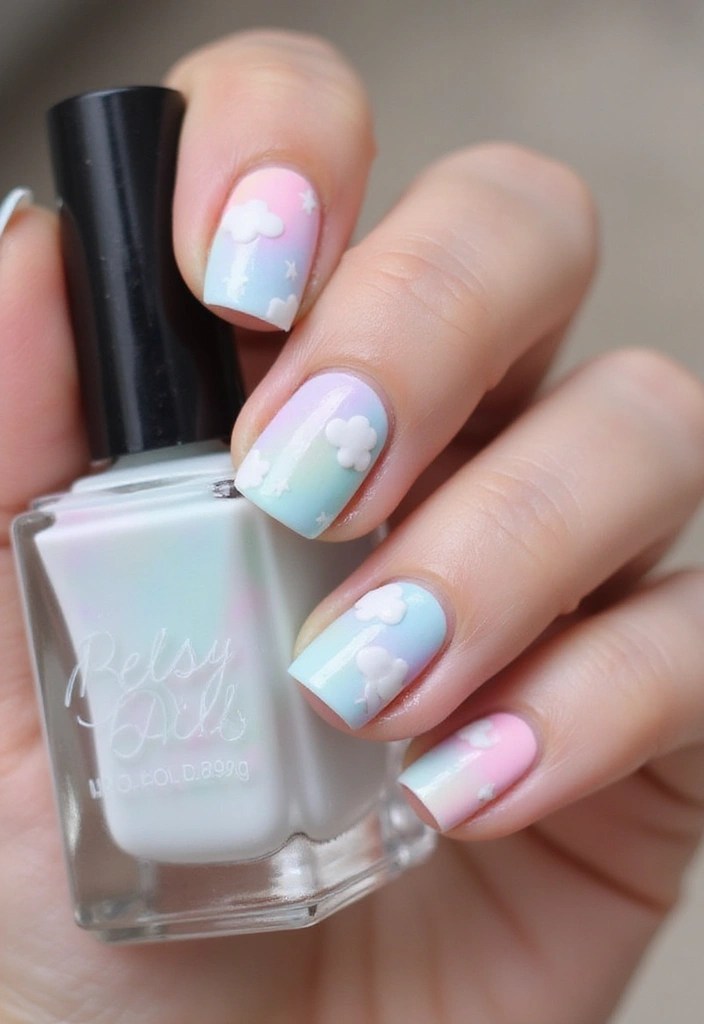 14 Cute Nail Ideas for Spring That Will Take Your Style to the Next Level! - 1. Pastel Rainbow Delight
