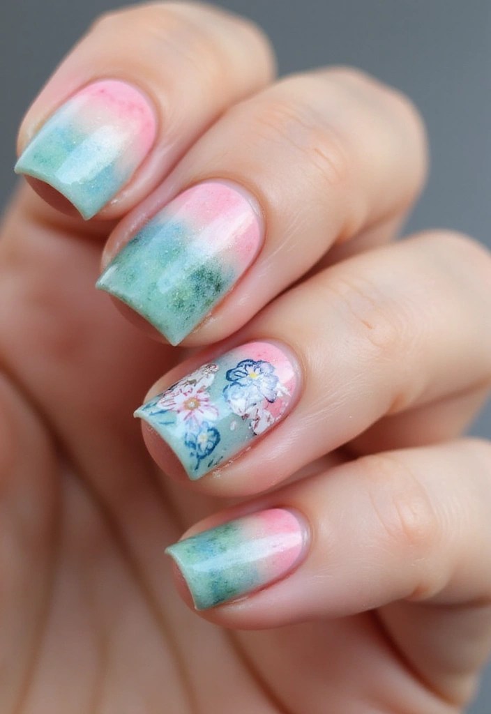 14 Cute Nail Ideas for Spring That Will Take Your Style to the Next Level! - 12. Watercolor Wonders