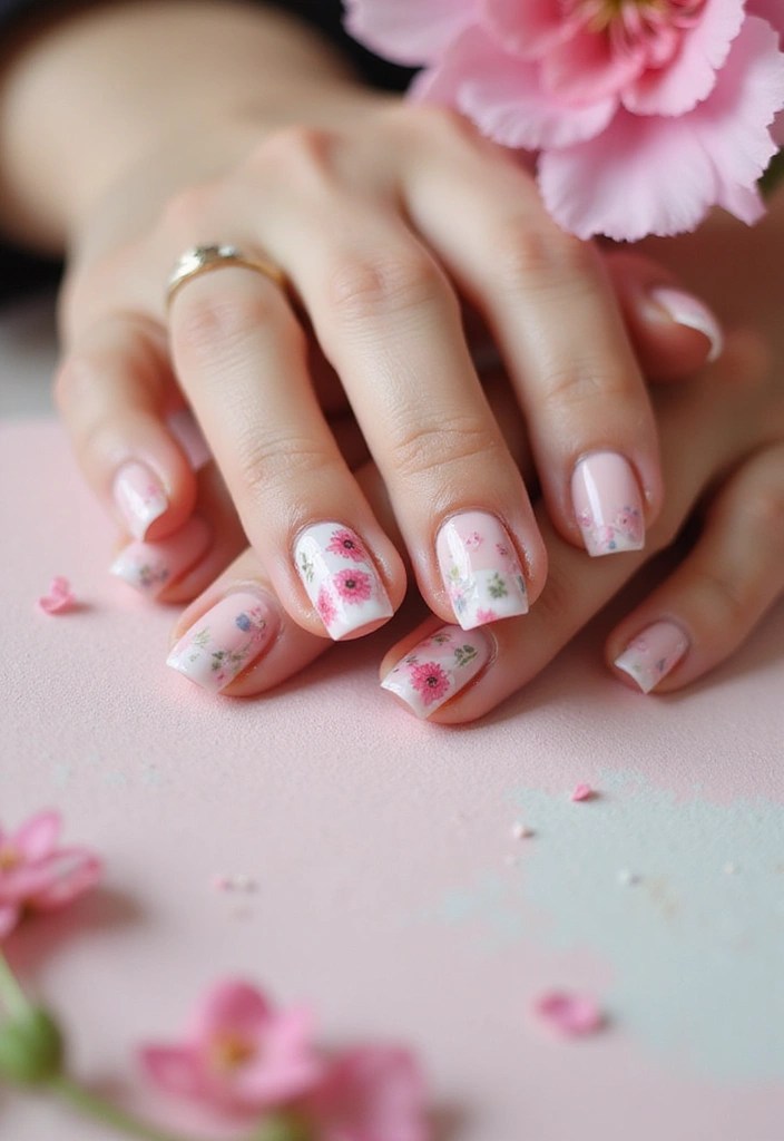 14 Gorgeous Summer Biab Short Nail Inspirations You Can't Miss! - 5. Floral Fantasy