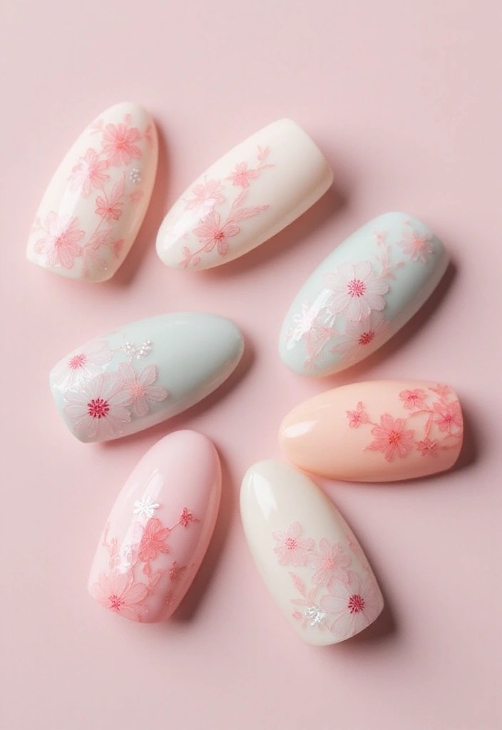 14 Minimalist Almond Nails That Will Make You Say 'Less Is More!' - 12. Seasonal Florals