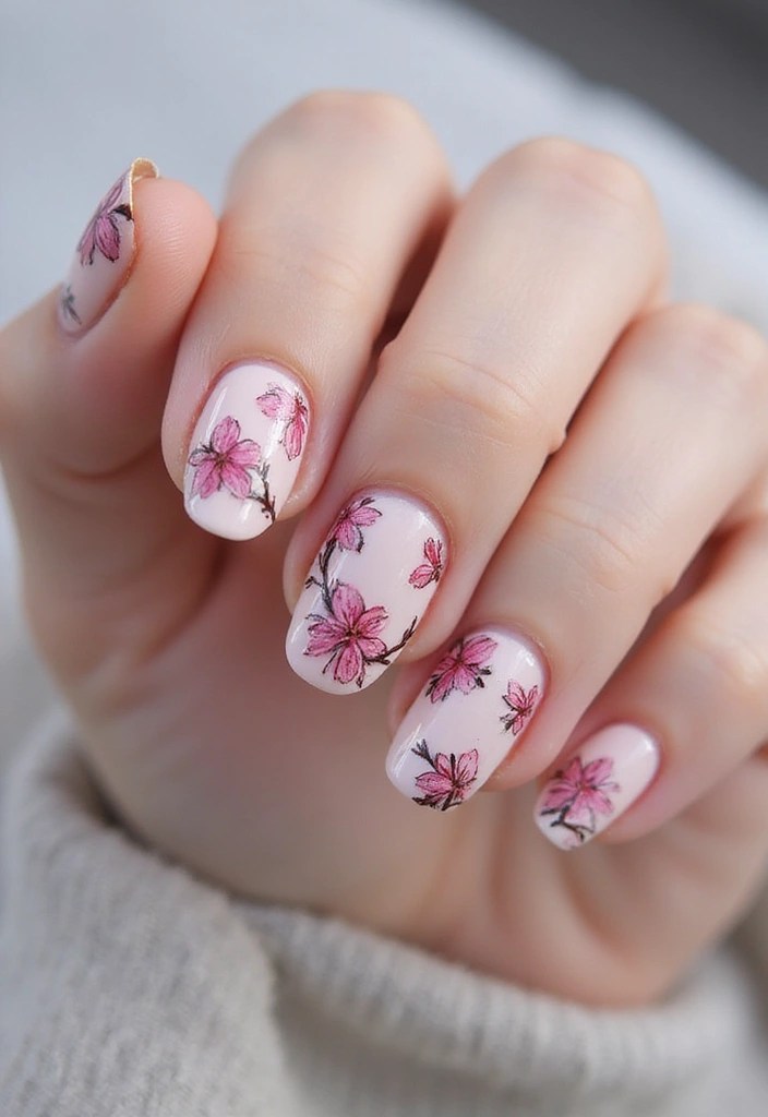 15 Dreamy Cherry Blossom Nail Art Ideas That Scream Spring Vibes - 7. 3D Cherry Blossoms