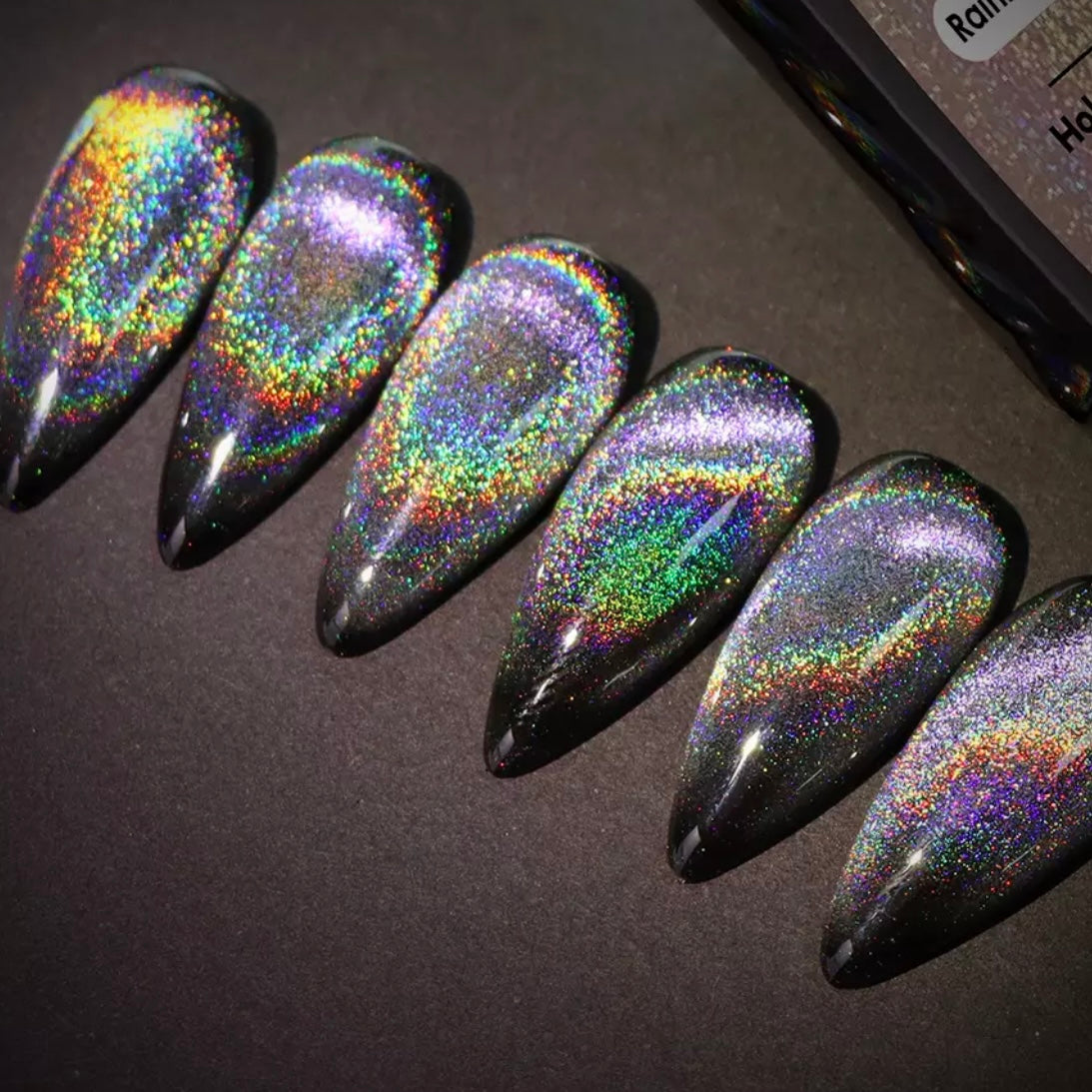 16 Holo Nail Trends That Will Brighten Up Your Look! - 1. Cosmic Rainbow