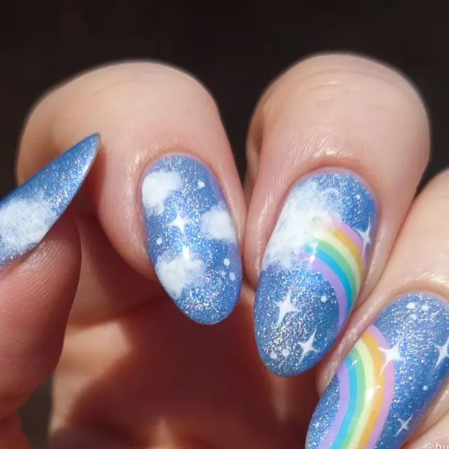 16 Jaw-Dropping Raindrop Nail Ideas You Can Totally DIY (You Won't Believe #5!) - 11. Frosty Wonderland