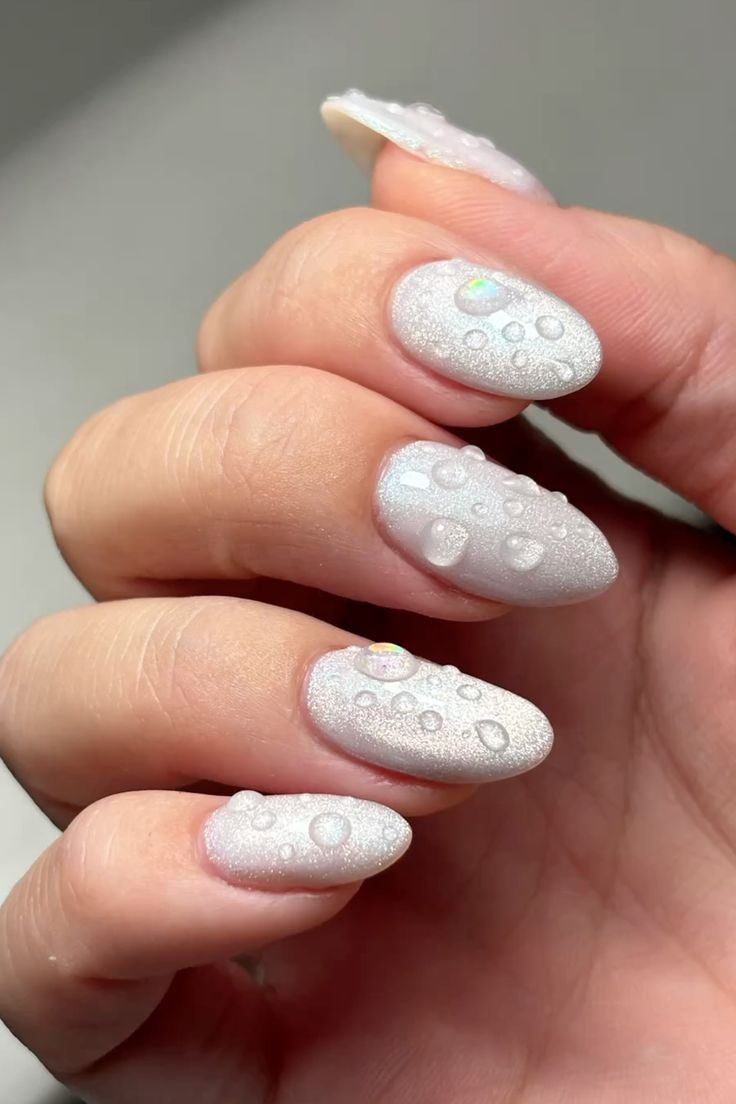 16 Jaw-Dropping Raindrop Nail Ideas You Can Totally DIY (You Won't Believe #5!) - 12. Colorful Beads