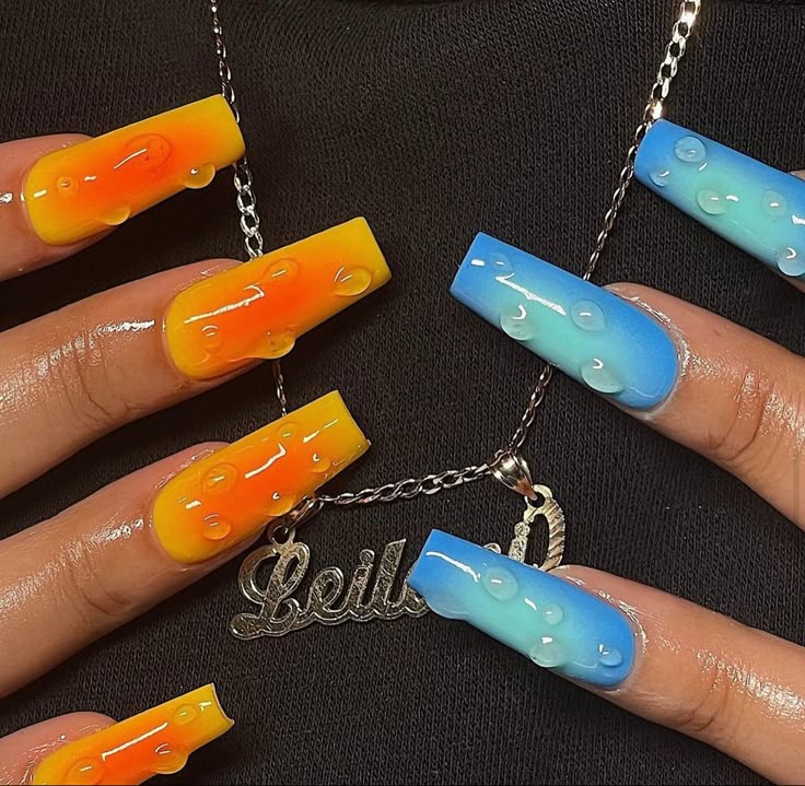 16 Jaw-Dropping Raindrop Nail Ideas You Can Totally DIY (You Won't Believe #5!) - 8. Edgy Metallic Drops