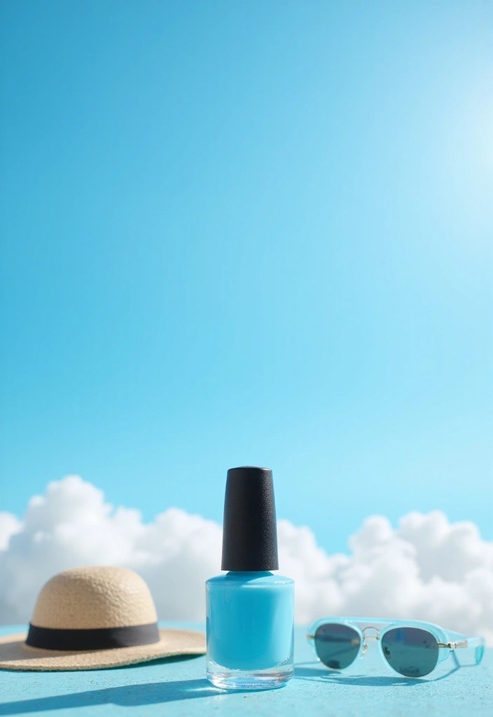 16 Mermaid-Inspired Nail Polish Colors That Will Transform Your Look! - 14. Celestial Blue: Sky Blue
