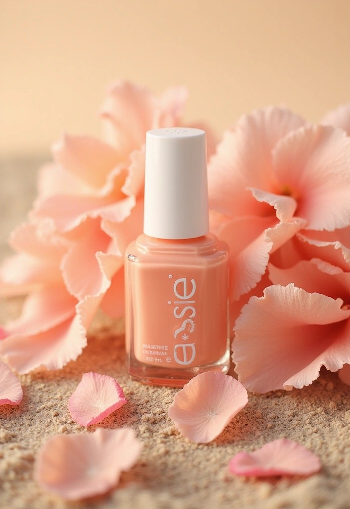 16 Mermaid-Inspired Nail Polish Colors That Will Transform Your Look! - 7. Sunset Glow: Warm Peach