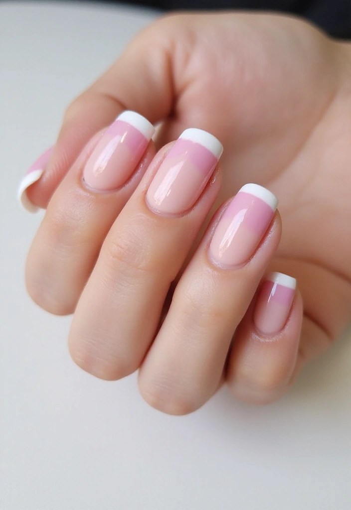 16 Ombre Pink Nail Ideas That Are Pretty in Every Shade - 6. Ombre Pink French Tips