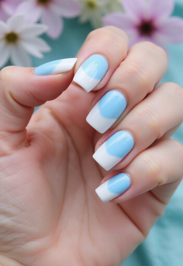 17 Cute Baby Blue Nail Ideas You’ll Want to Copy This Season - 2. Baby Blue Ombre Effect