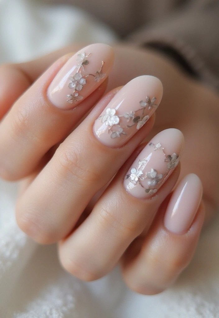 5 Floral Nail Patterns That Will Make You Fall in Love with Your Manicure! - 5. Minimalist Floral Accents