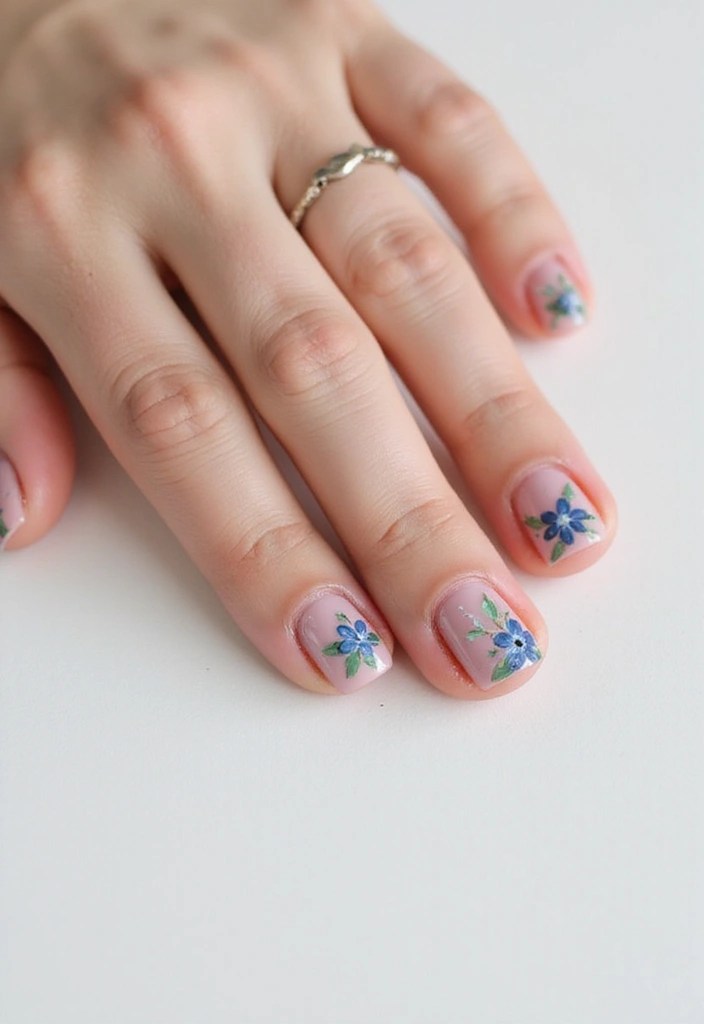 7 Easy Enchanted Nail Art Ideas for Beginners (You Won't Believe #4!) - 2. Fairy Tale Florals