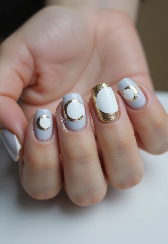 7 Easy Enchanted Nail Art Ideas for Beginners (You Won't Believe #4!) - 3. Mystical Moon Phases