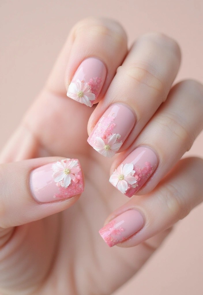 7 Squoval Nail Designs You Need to See to Believe (Perfect for Every Occasion!) - 2. Floral Fantasy Squoval Nails