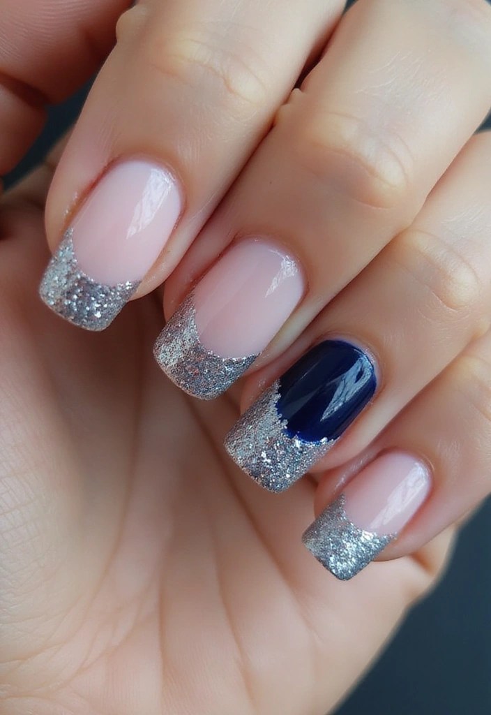 7 Squoval Nail Designs You Need to See to Believe (Perfect for Every Occasion!) - 6. Glitter Glam Squoval Nails