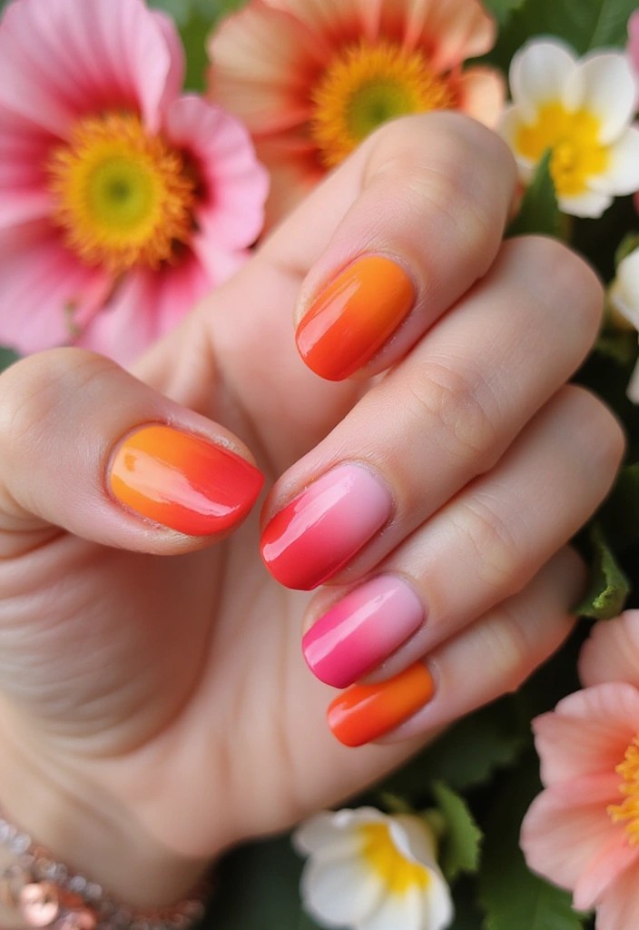 8 Creative Summer Shape Nail Art Techniques That Every Baddie Needs (You’ll Love #3!) - 3. Summer Ombre