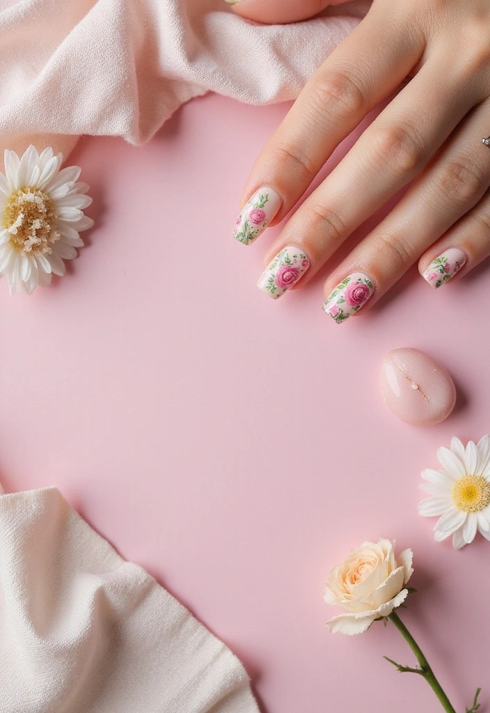8 Creative Summer Shape Nail Art Techniques That Every Baddie Needs (You’ll Love #3!) - 5. Floral Fantasy