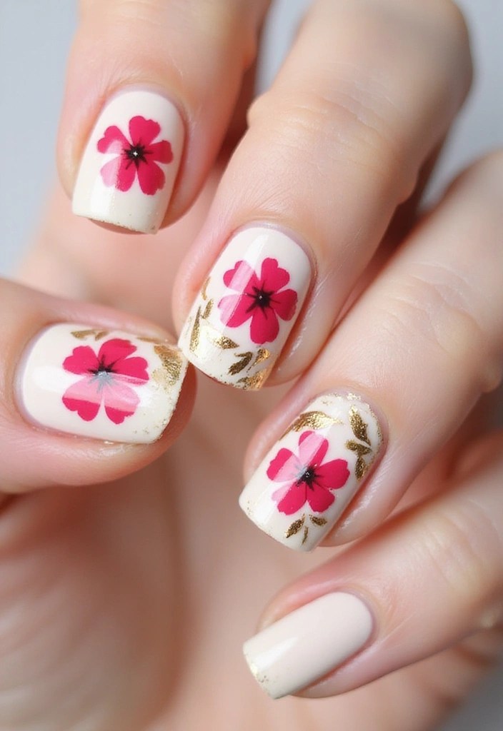 8 Tropical Nail Ideas That Will Make You Dream of Paradise (You Won't Believe #5!) - 6. Hibiscus Floral Delight