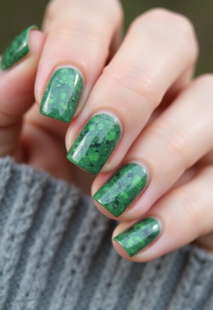 9 Minimalist Leaf Nail Designs That Are Simply Chic (Must Try!) - 4. Negative Space Leaf Patterns