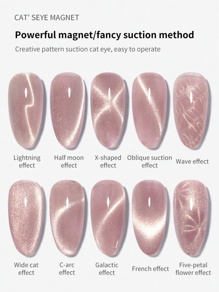 Discover the Magic of Cat Eye Pink Nails: 6 Must-Try Looks! - 4. Cat Eye Nail Art Techniques