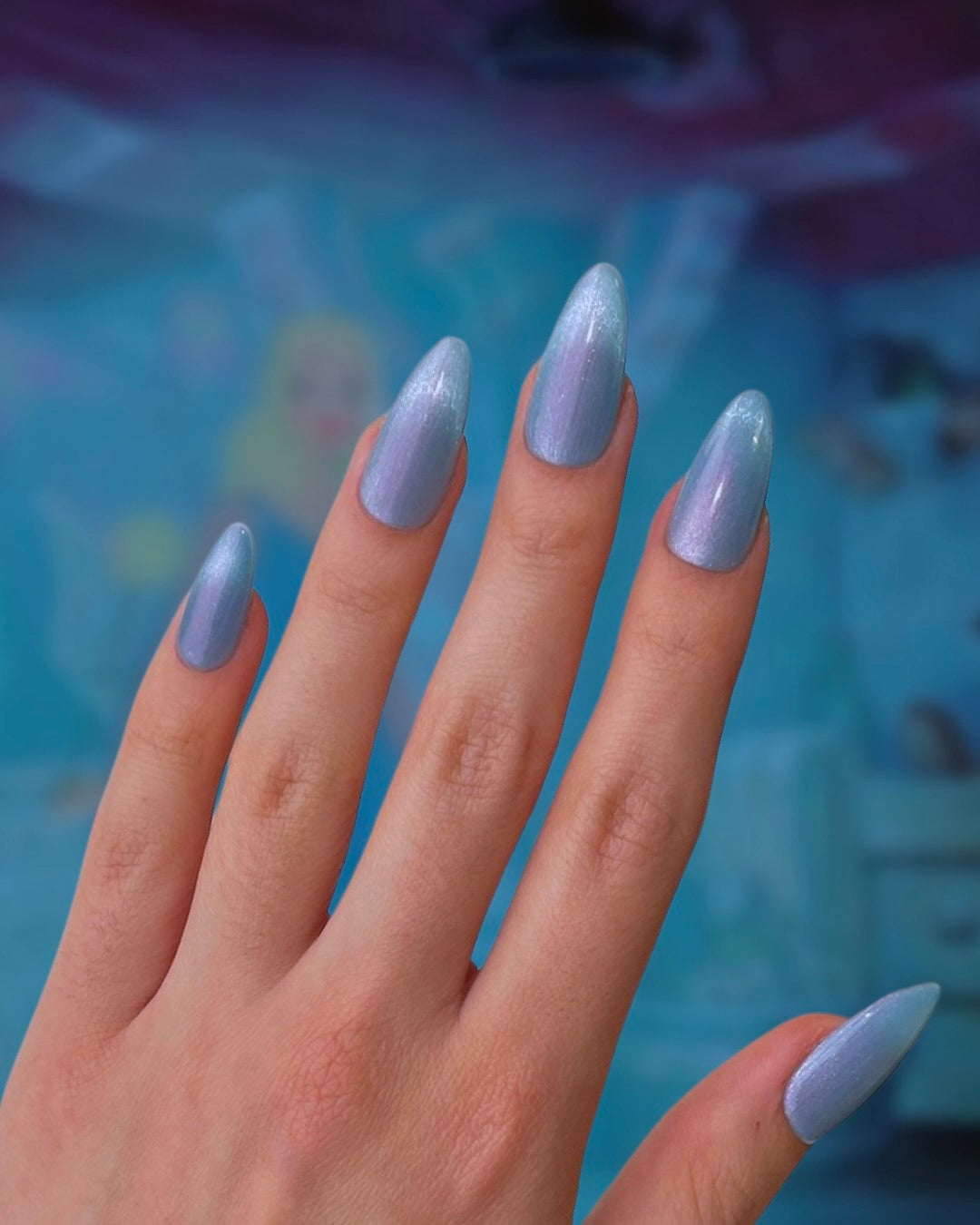 Icy Blue Nails Winter: 14 Irresistible Designs You Can't Miss! - Marbled Magic: Swirls of Blue