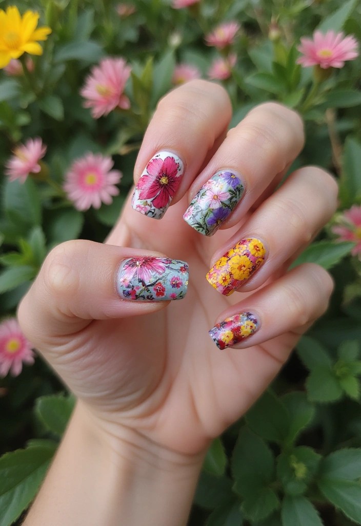 Summer Nails Vibes: 10 Must-Try Tips for Perfect Summer Nail Art! - 3. Floral Patterns