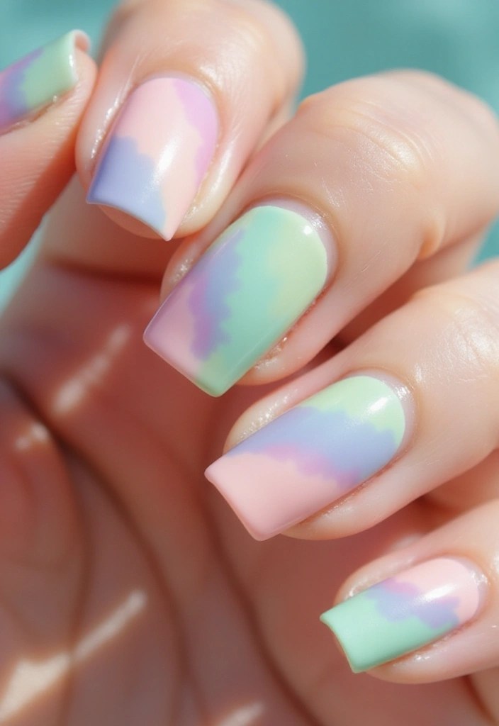 Top 5 Cute Summer Nail Designs – Pastels, Floral Accents & Vibrant Hues - 1. Sweet Pastel Dream