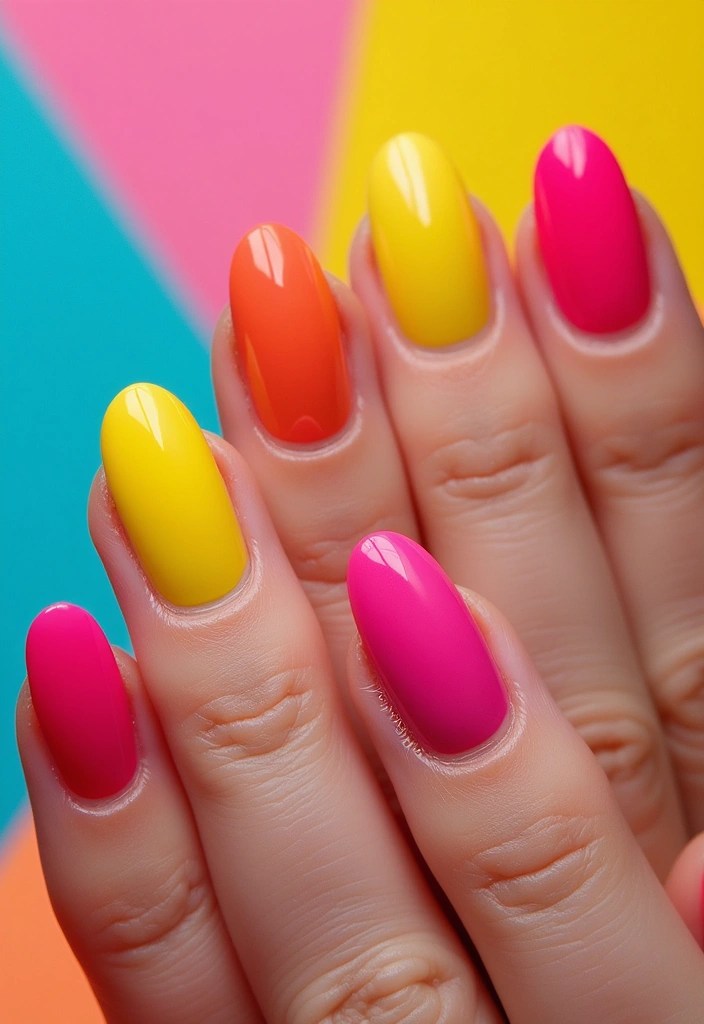 Top 5 Hot Nail Art Trends You Need to Try This Season (Get Ready to Shine!) - 4. Neon and Bright Colors
