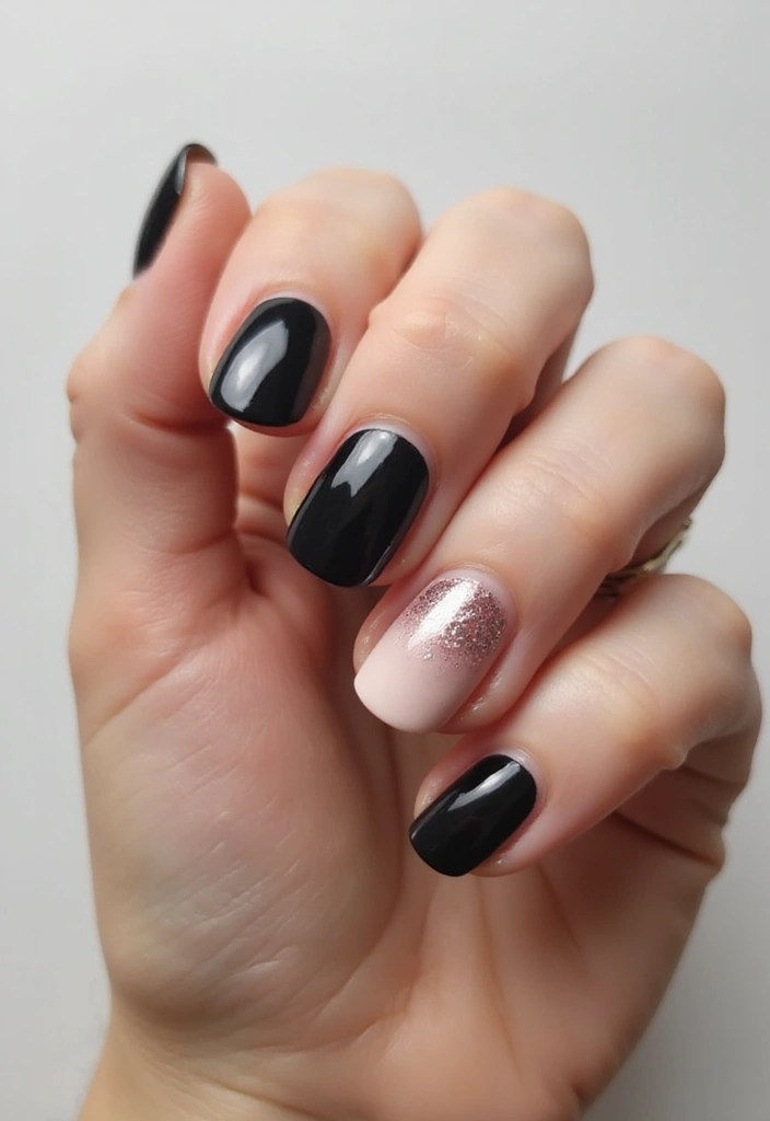 10 Black Nail Designs That Are Bold, Minimalist & Trending Everywhere - 5. Black Ombre Effect