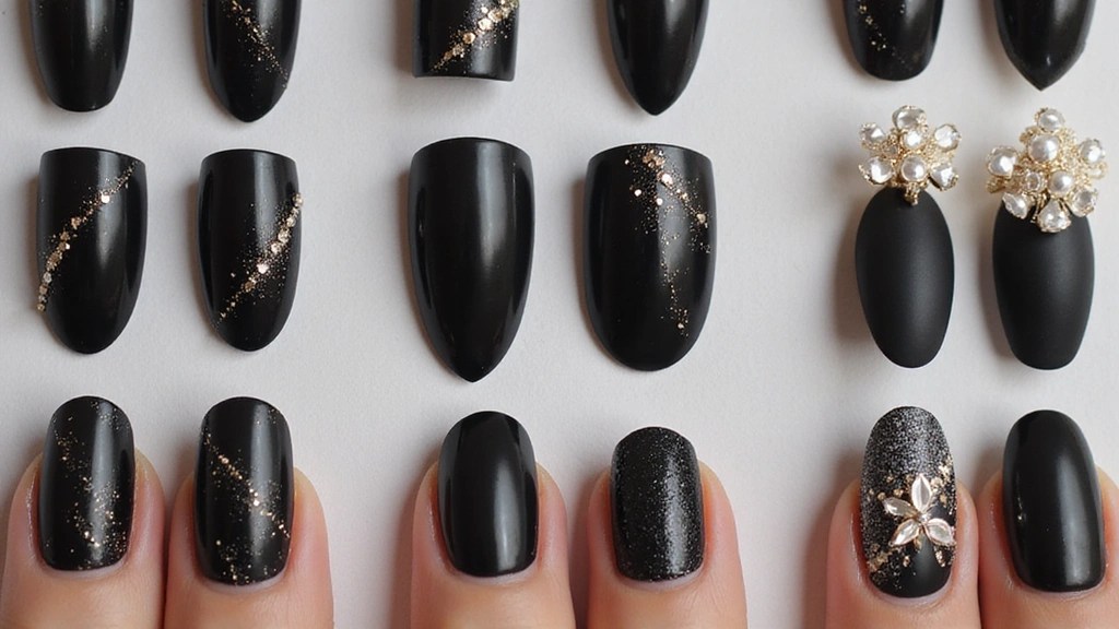 10 Black Nail Designs That Are Bold, Minimalist & Trending&nbsp;Everywhere