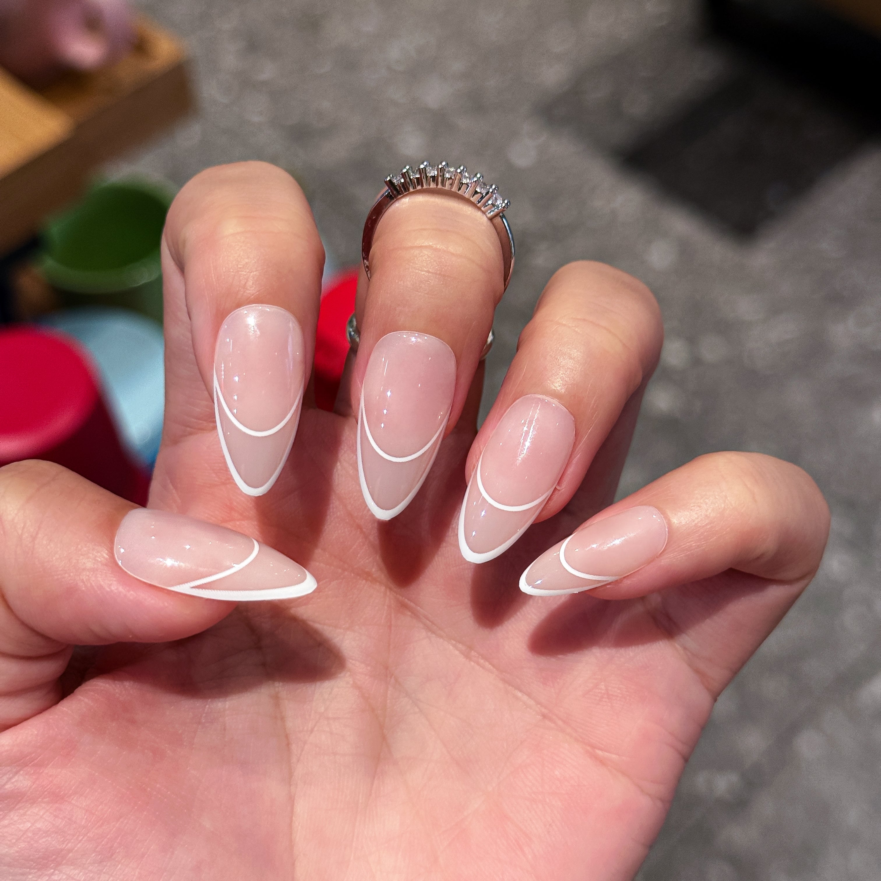 10 French Nails Almond Shape Looks That Are Classy, Chic & Very Now - 4. Double Line French